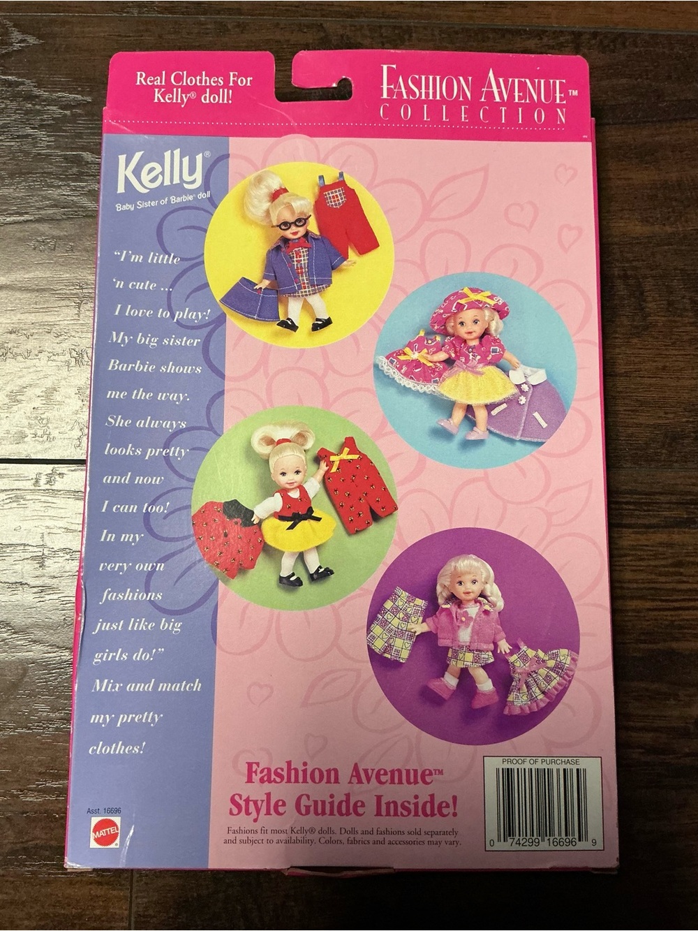 Vintage Mattel Kelly Fashion Avenue Kids Doll Outfit Set - Pink New Rare - Picture 4 of 4